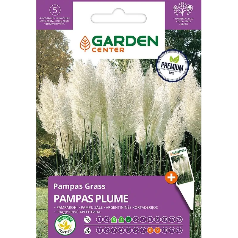 Sēklas Garden Center sello pampuzāle PAMPAS PLUME, 0.2 g