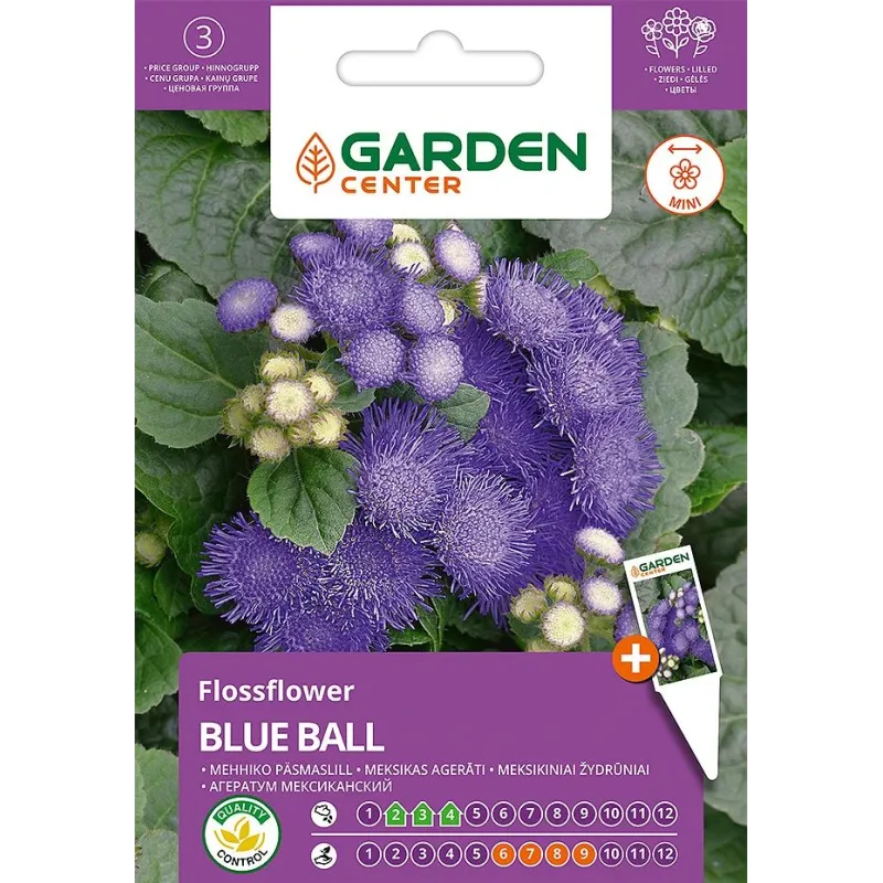 Sēklas Garden Center agerāti BLUE BALL, 0.4 g