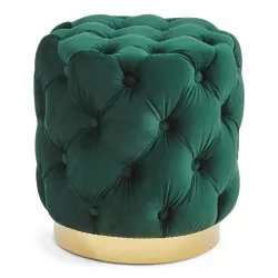 Pufs apaļš ahiga zaļš 40x43cm