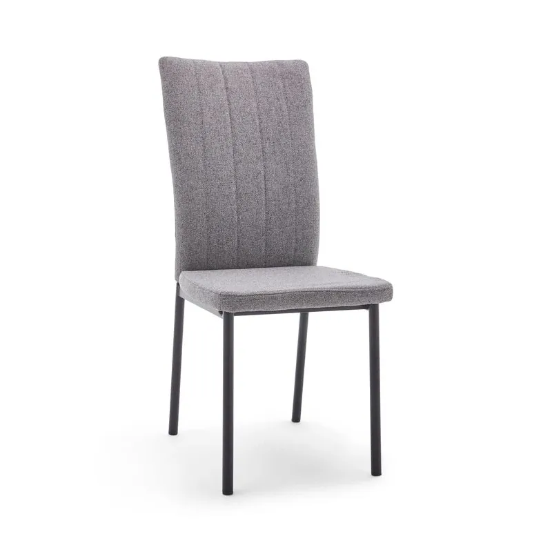 Ēdamistabas krēsls Domoletti Augusta, pelēka, 44.5 cm x 61.5 cm x 100 cm