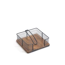 Turētājs salvešu dz.st.koka 19x19x7cm