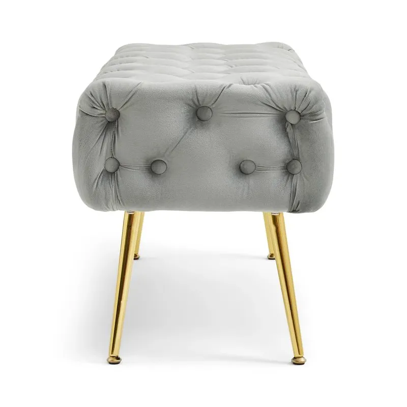 Пуф Domoletti AHANU, серый, 100 см x 45 см x 40 см