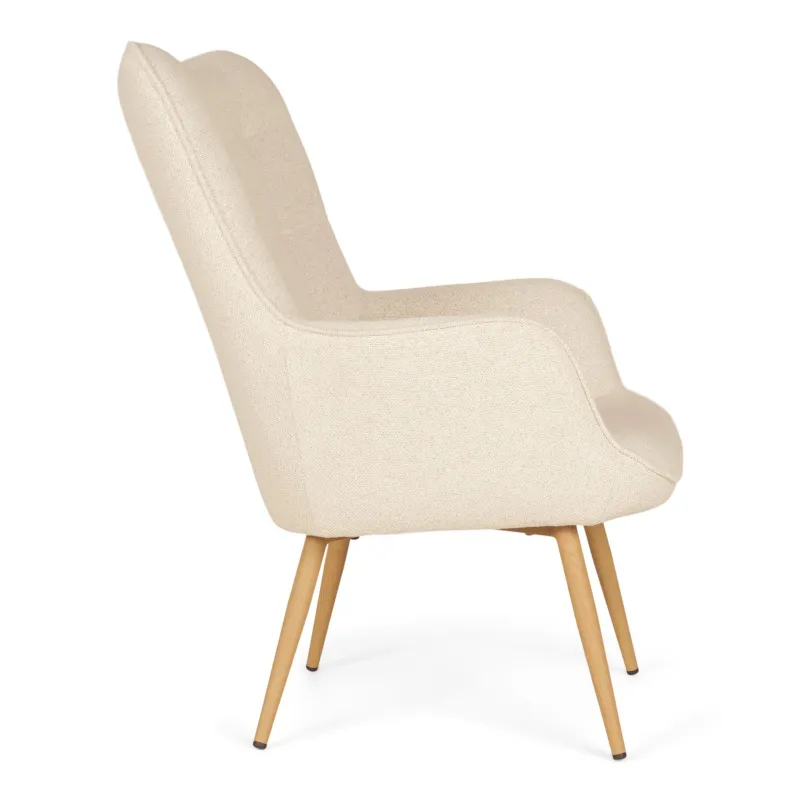 Кресло Domoletti GEO TEDDY, белый, 73 см x 73 см x 99 см