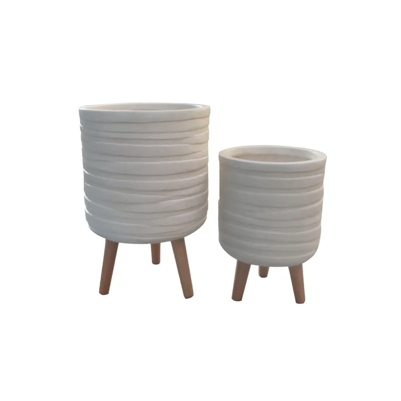 Цветочный горшок Domoletti LT14642T-2S, керамика-глина, коричневый цв.