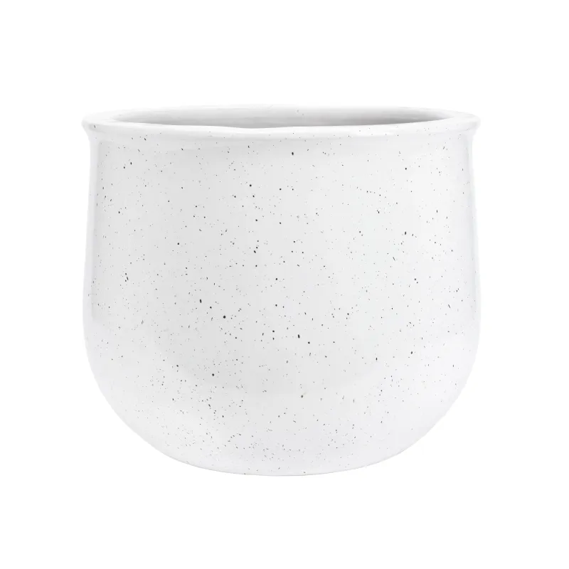Цветочный горшок Domoletti GG.5221.037, керамика-глина, белый цв.