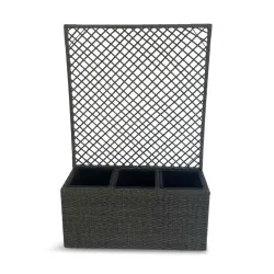 Puķu pods Domoletti 53000010614, plastmasa, pelēka