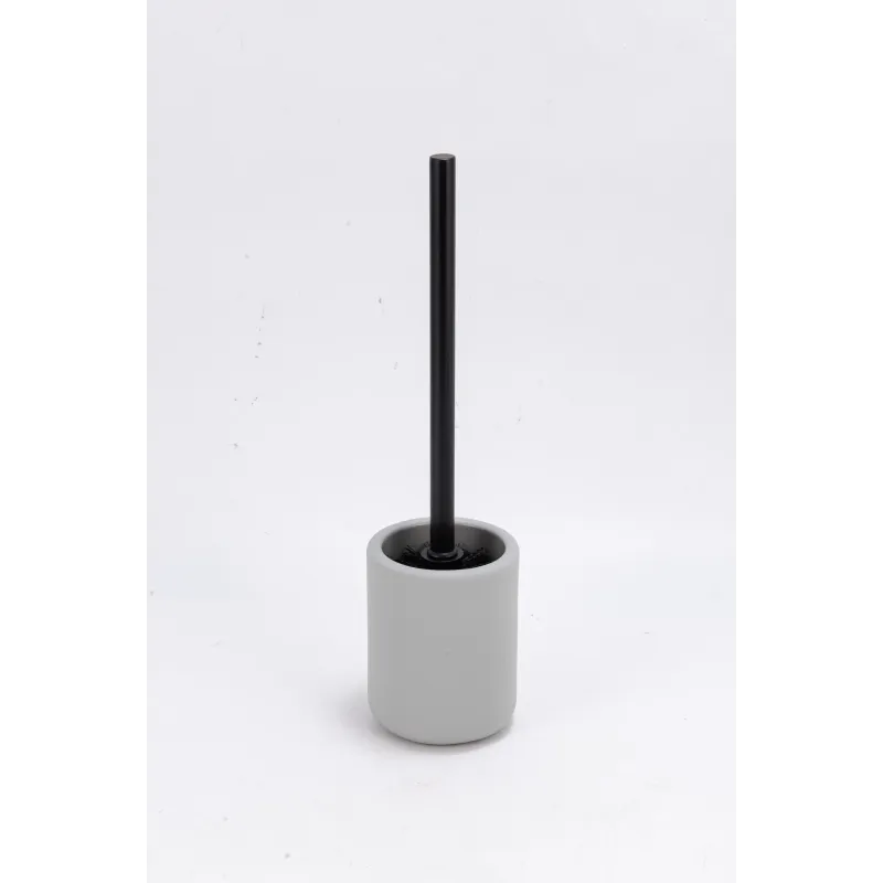 Tualetes birste Domoletti, pelēka, 10 cm x 36 cm x 10 cm