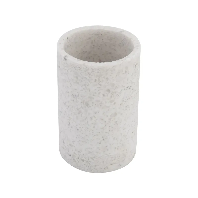 Vannas istabas glāze Domoletti, balta, 7 cm x 11 cm x 7 cm