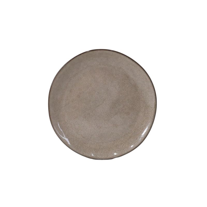 Šķīvis deserta brūns punktains 21cm