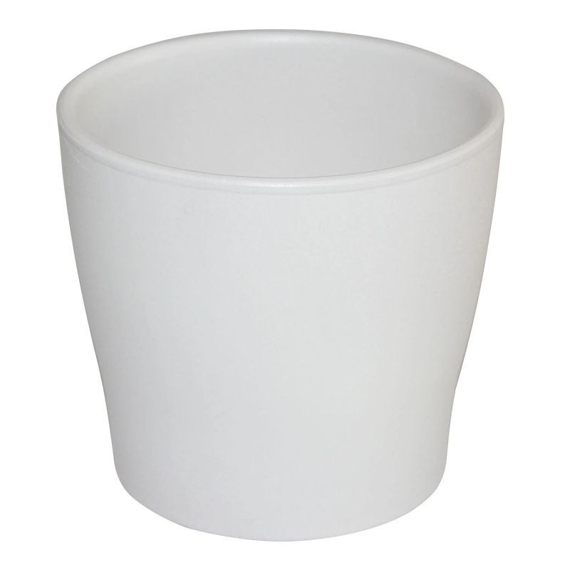 Keram. puķu pods toskania d19 mat. balts