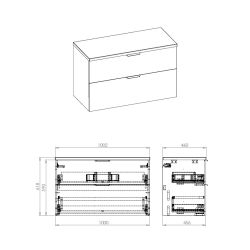 Skapis masterjero ekoline 100 antracīta