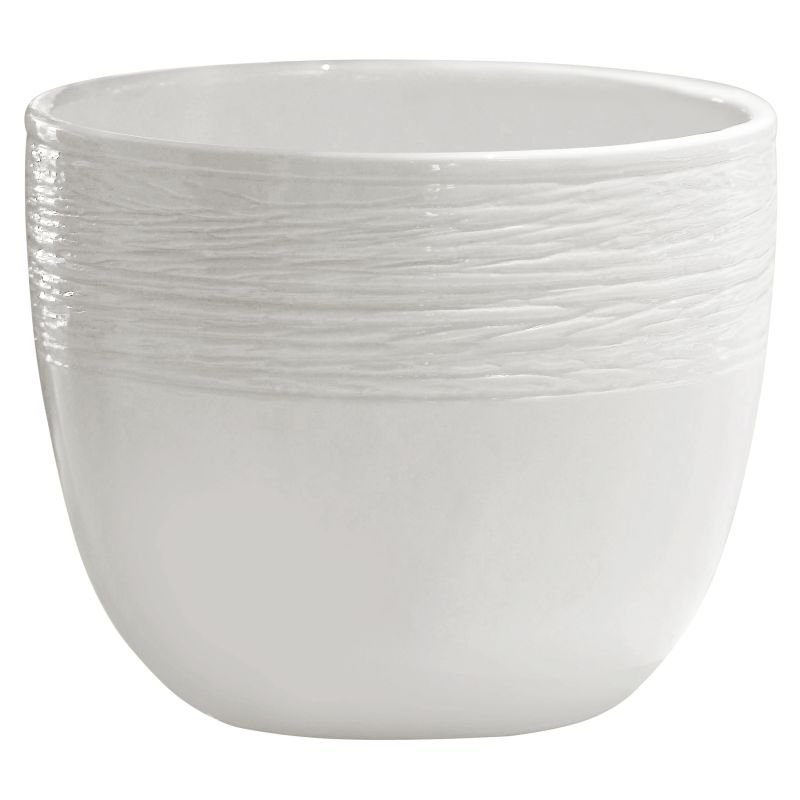 Pods puķu keramisks 16x23cm balts