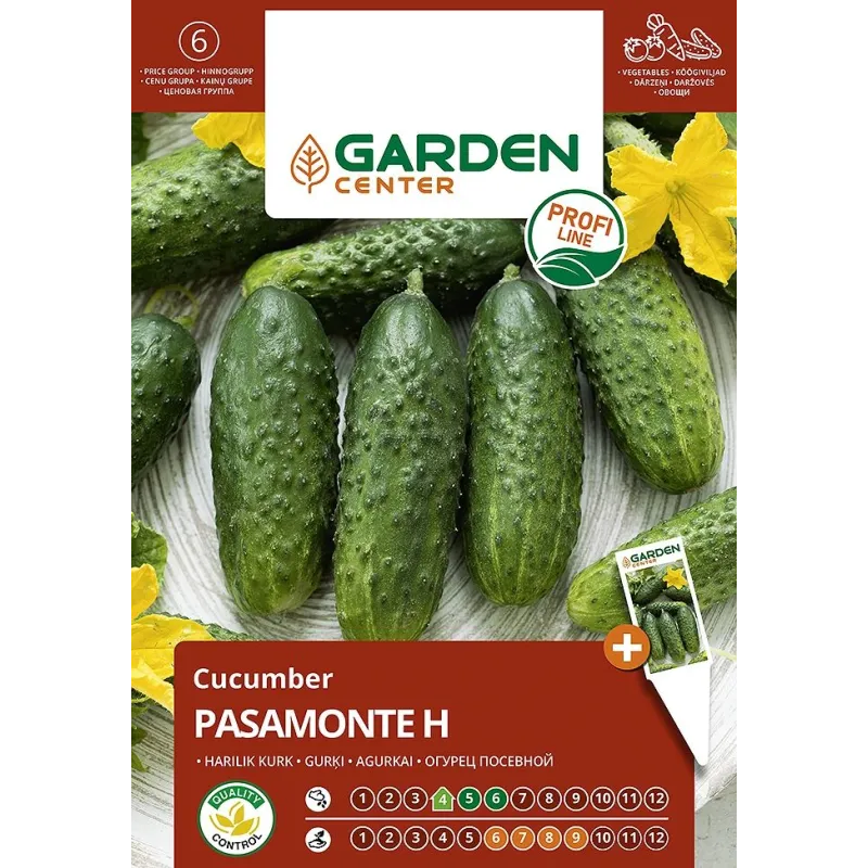 Sēklas Garden Center, gurķi PASAMONTE H, 10 gab.