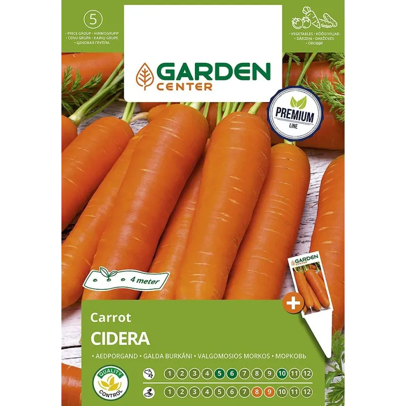 Sēklas Garden Center, burkāns CIDERA, 10 g, 4 m