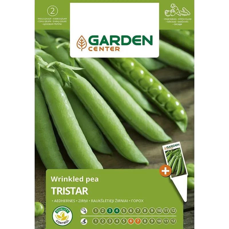 Sēklas Garden Center, zirņi TRISTAR, 10 g