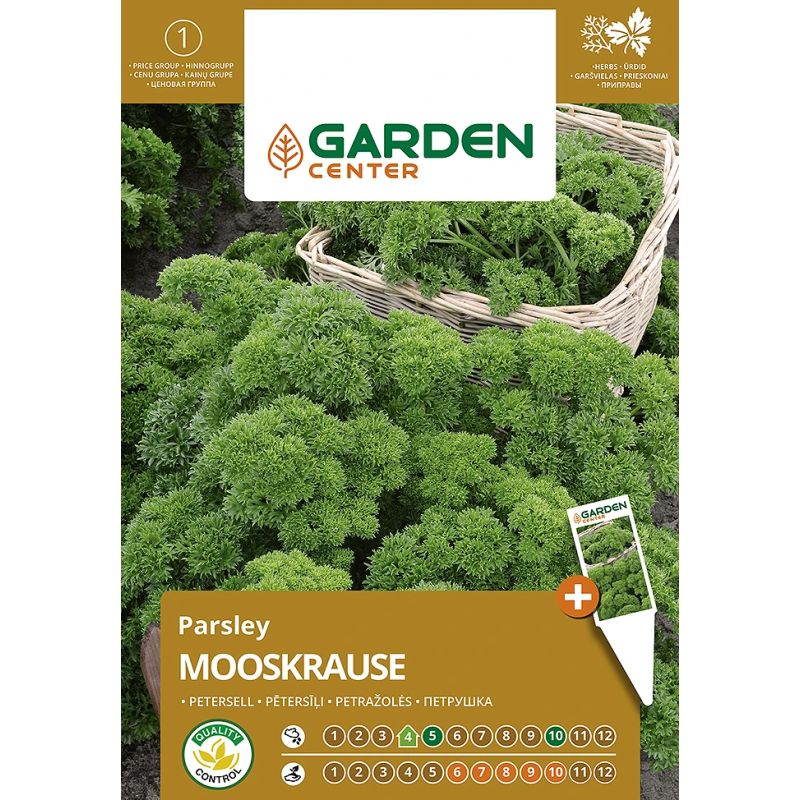 Sēklas garšaugu pētersīļi moonkrause 2g