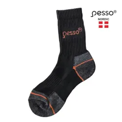 Zeķes Pesso Classic Thermo Kocot, melna-oranža-pelēka, 39-41