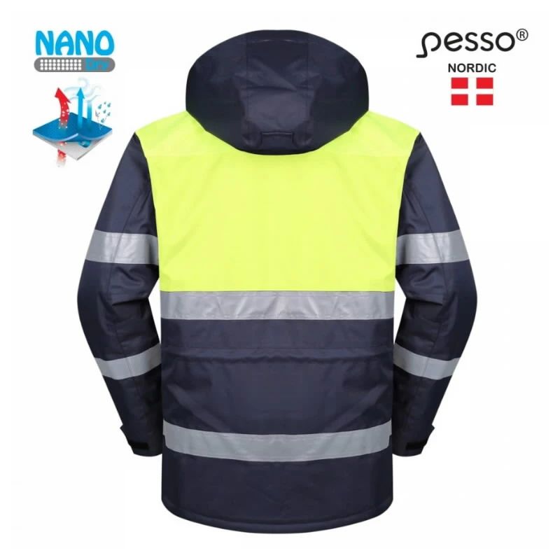 Jaka ziemas hana pelēkzila-dzeltena 2xl