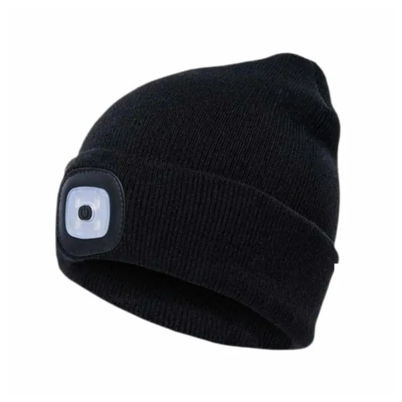 Ziemas cepure Pesso LED, melna krās., Universāls