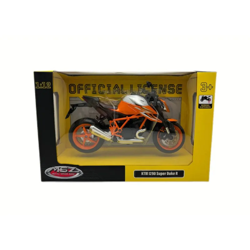 MSZ Die-cast KTM 1290 Super Duke R motocikla modelis, mērogā 1:12