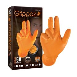 Cimdi grippaz 50 gab oranži 11-xxl