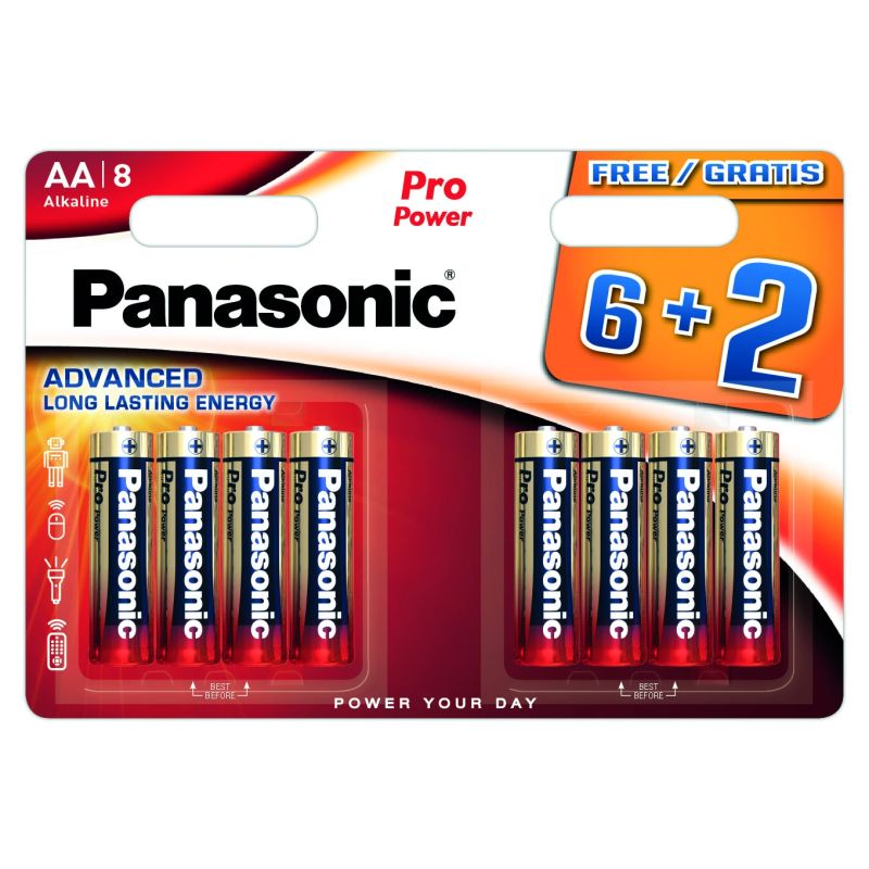 Baterijas Panasonic, AA