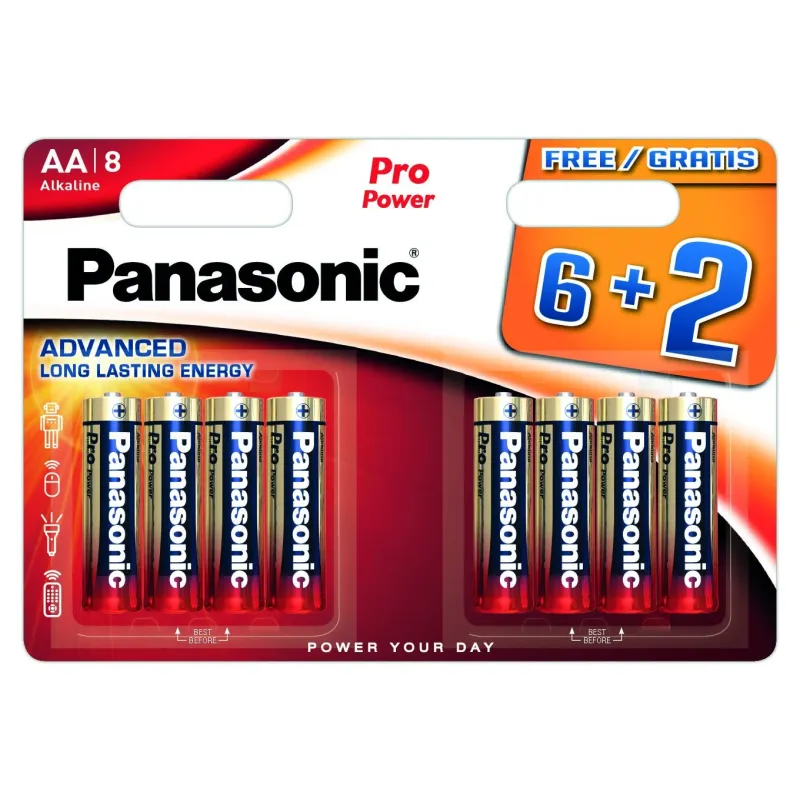 Baterijas Panasonic, AA