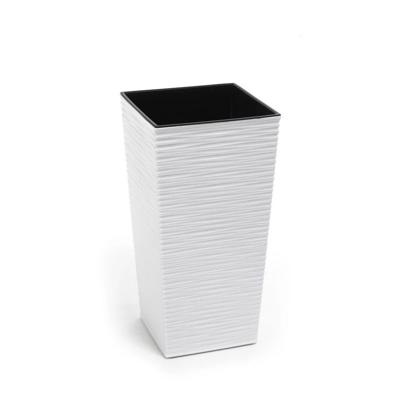 Pods puķu finezja dluto 30x30x57 balts