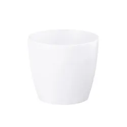 Lillepott Lamela Magnolia 754-05, plastik, valge