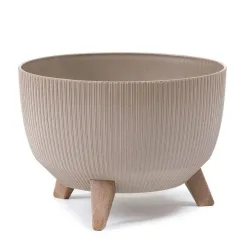 Gėlių vazonas Lamela Roma 972-85, plastikinis, tamsiai ruda sp.