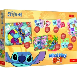TREFL DISNEY STITCH 8in1 Mix&play stalo žaidimų rinkinys