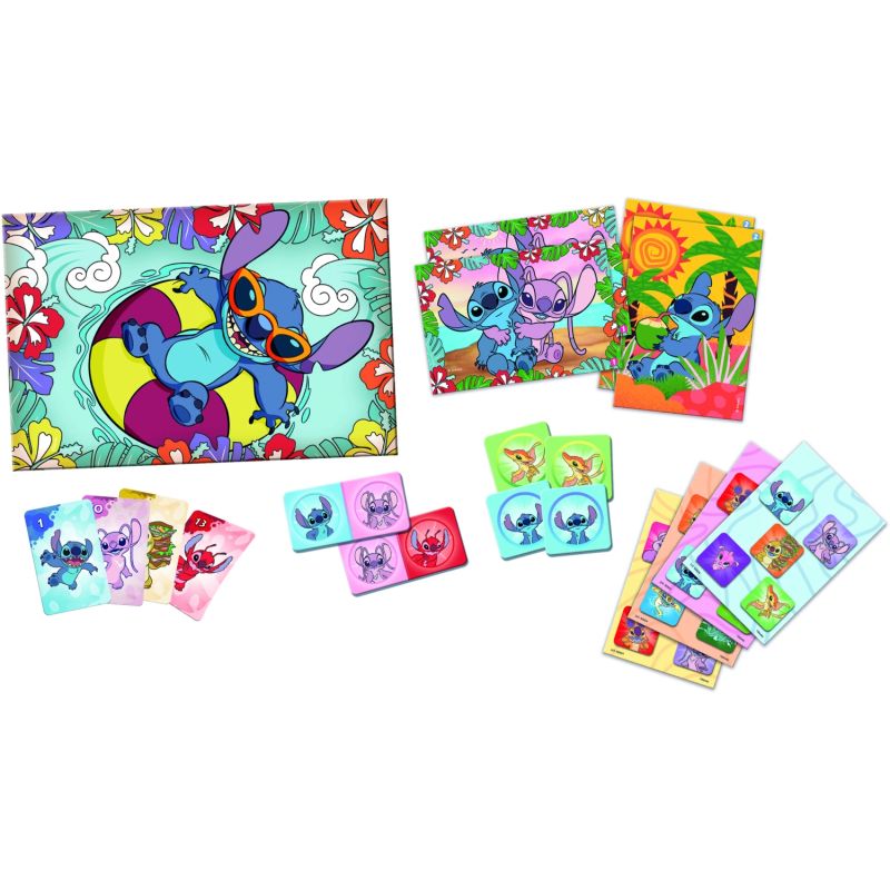 TREFL DISNEY STITCH 8in1 Mix&play galda spēļu komplekts