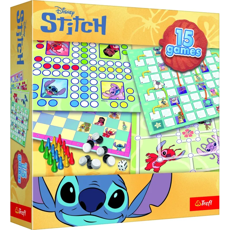 TREFL DISNEY STITCH 15 in 1 Galda spēle