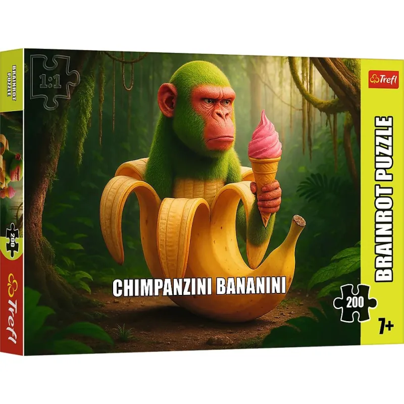 TREFL BRAINROT Puzle Chimpanzini Bananini, 200 gab.
