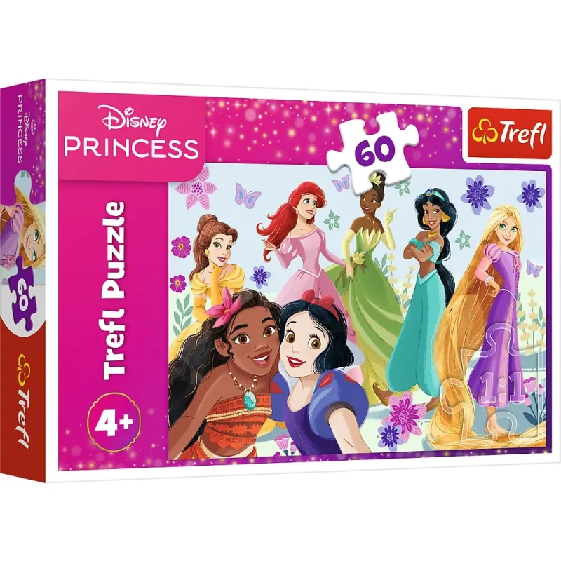 TREFL DISNEY PRINCESS Puzle Princeses, 60 gab.