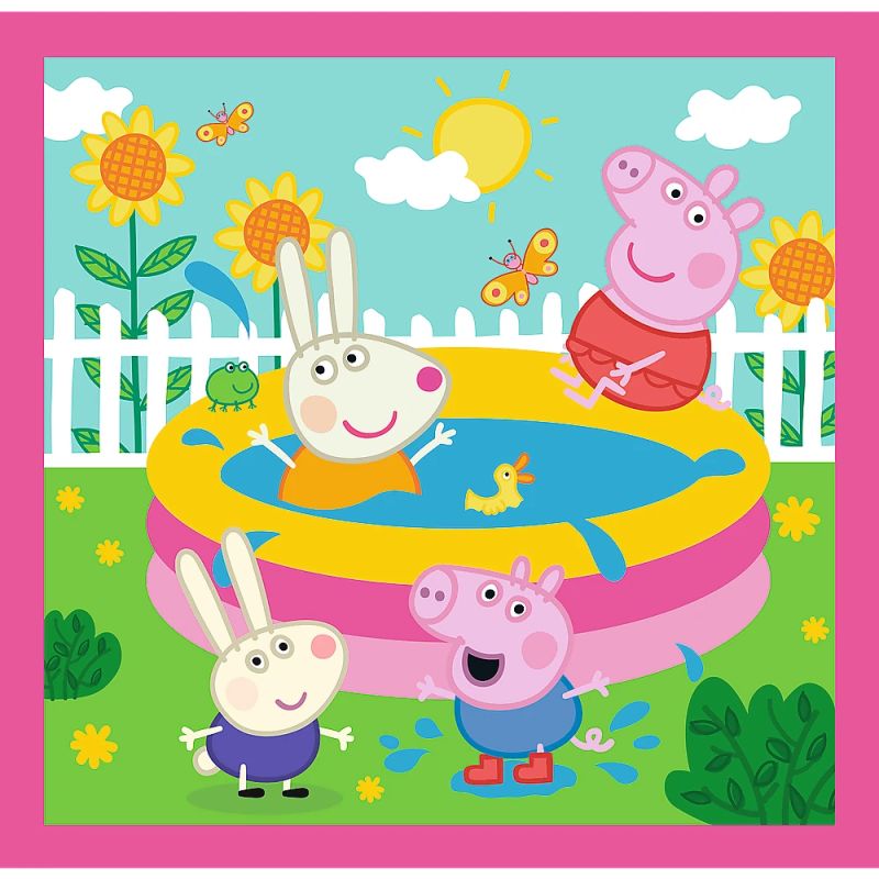 TREFL PEPPA PIG Pužļu komplekts 3in1 Peppa