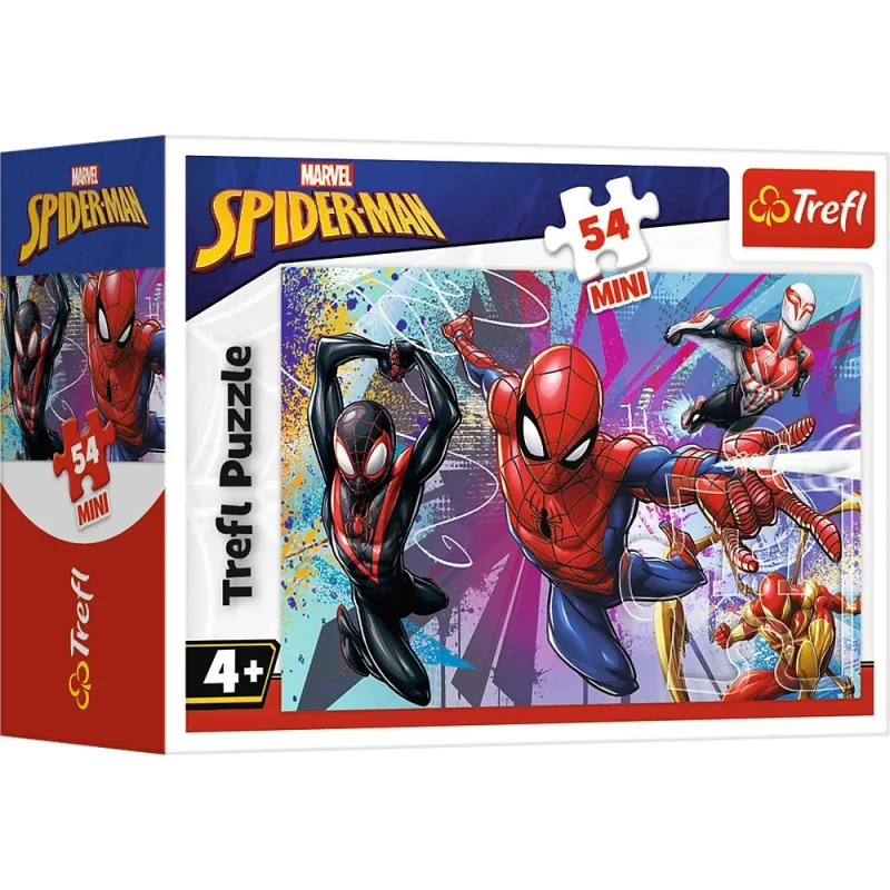 TREFL SPIDER-MAN Mini dėlionė „Žmogus-voras“ 54 det.