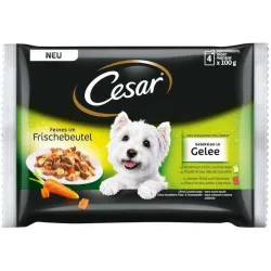 Märg koeratoit Cesar, liha Mix C048202, 0.1 kg x 4 tk