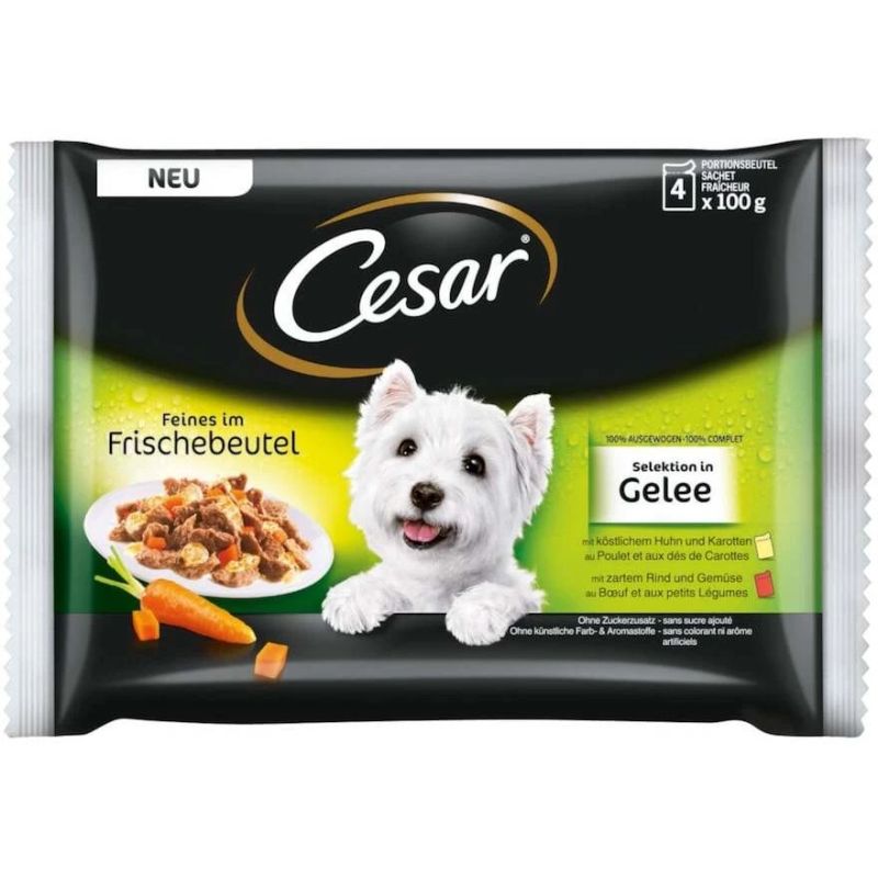 Konservi suņ. cesar .mix želejā 4x100g