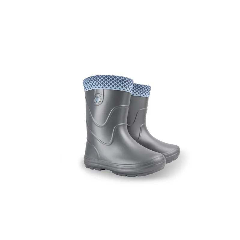 Gumijas zābaki bērnu Demar VIBES 0320C-24, ar stulmu, bez siltinājuma, sudraba, 24 - 25 izmērs