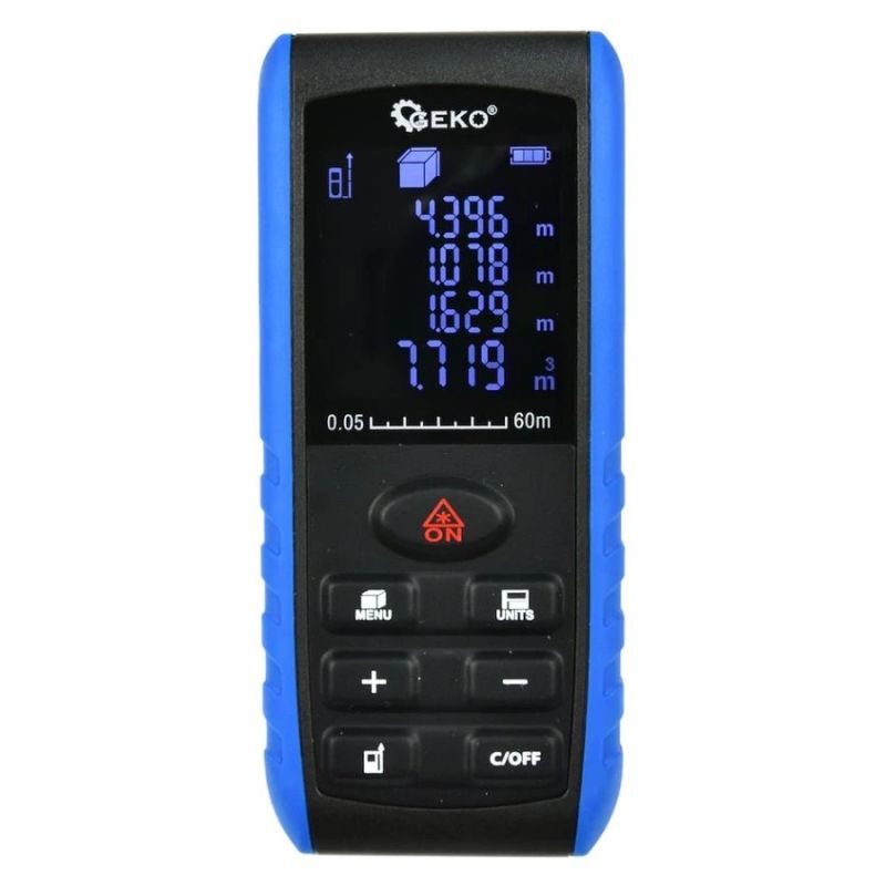 Tālmērs lāzera 60m LCD HD Geko