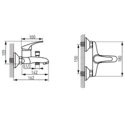 Maisītājs vannas primo ecologic bop1ea
