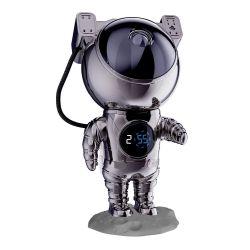 Hawk HW-STAR02 Astronaut Star Projector with Clock Ghrome Edition