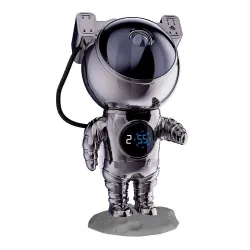 Hawk HW-STAR02 Astronaut Star Projector with Clock Ghrome Edition