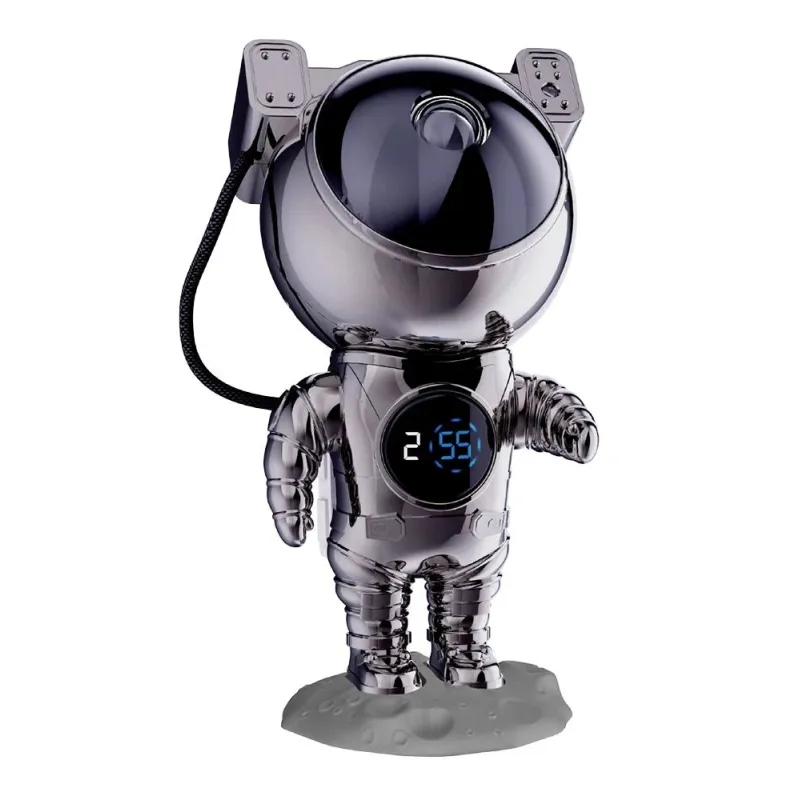 Hawk HW-STAR02 Astronaut Star Projector with Clock Ghrome Edition