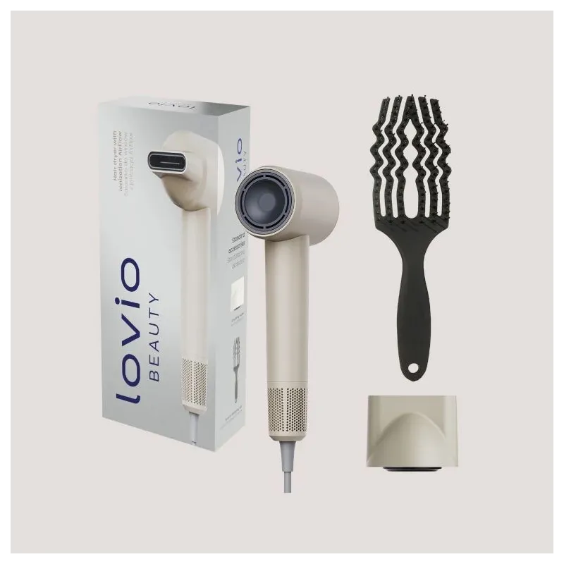Lovio LVHD001BE Hair Dryer With Ionization AirFlow
