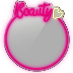 Manta MASNL130PK Style Neon Lights BEAUTY LED Neon Mirror