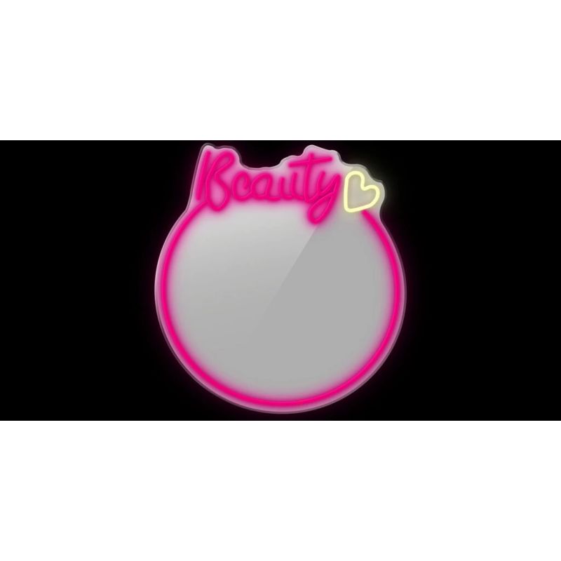 Manta MASNL130PK Style Neon Lights BEAUTY LED Neon Mirror