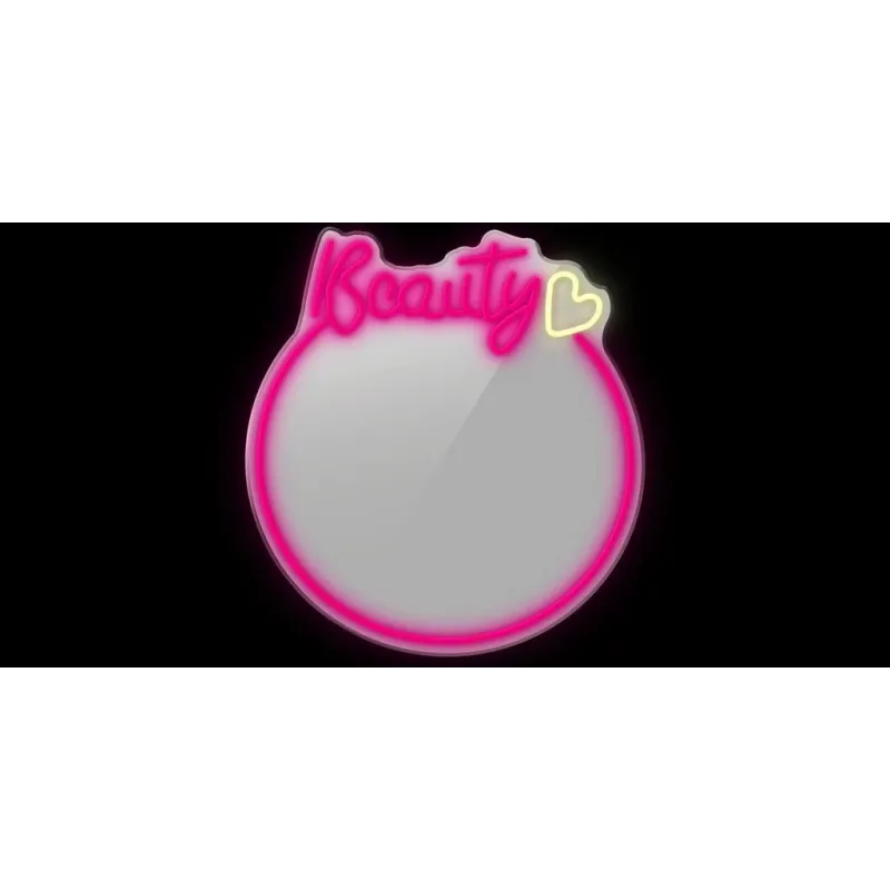 Manta MASNL130PK Style Neon Lights BEAUTY LED Neon Mirror