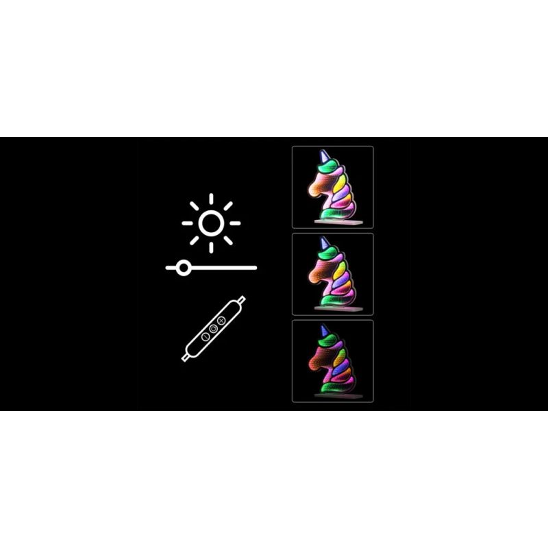 Manta MASNL134MT Style Neon Lights UNICORN With A Tunnel Effect